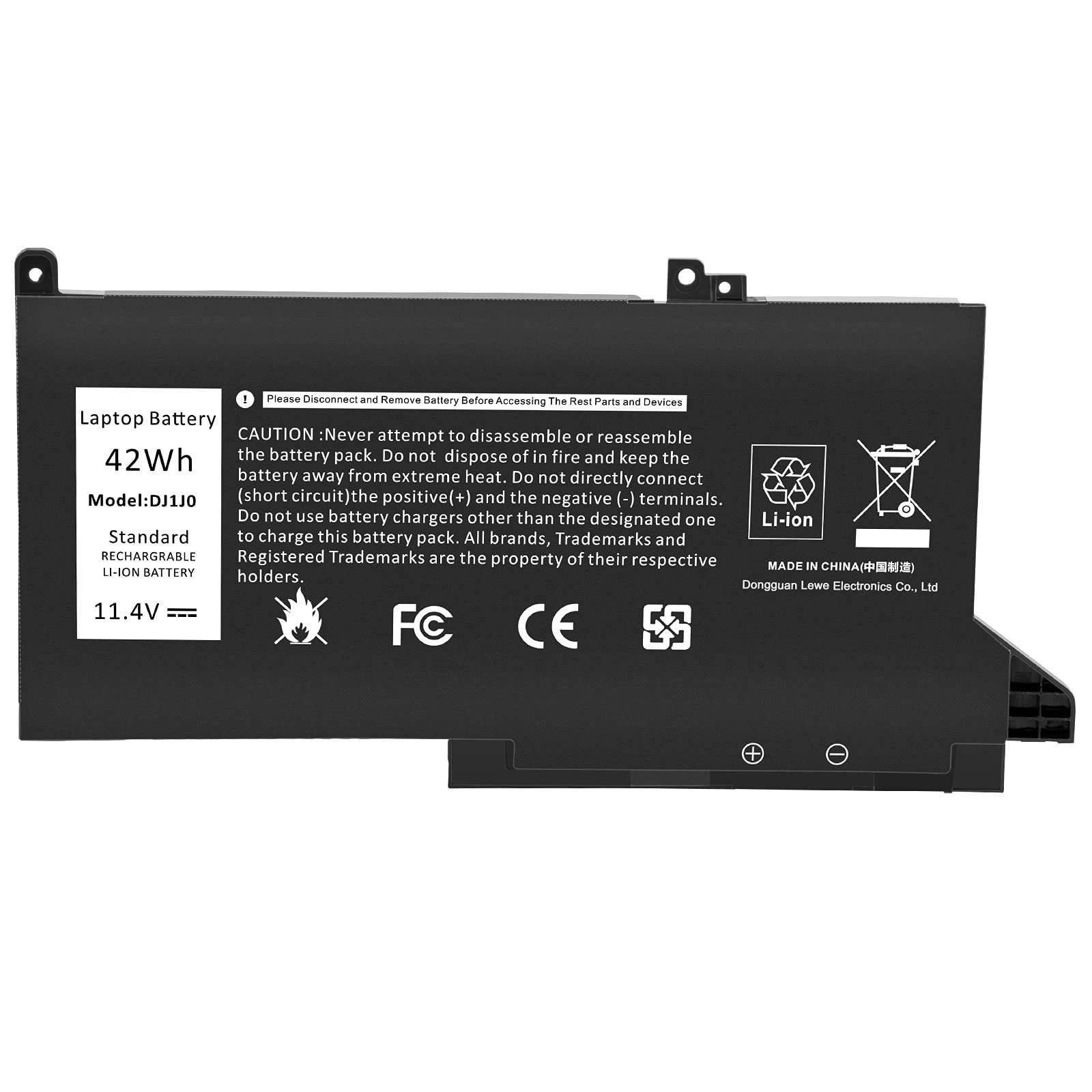 High-Capacity Replacement Battery for Dell Latitude 12/13/14 Series Laptops