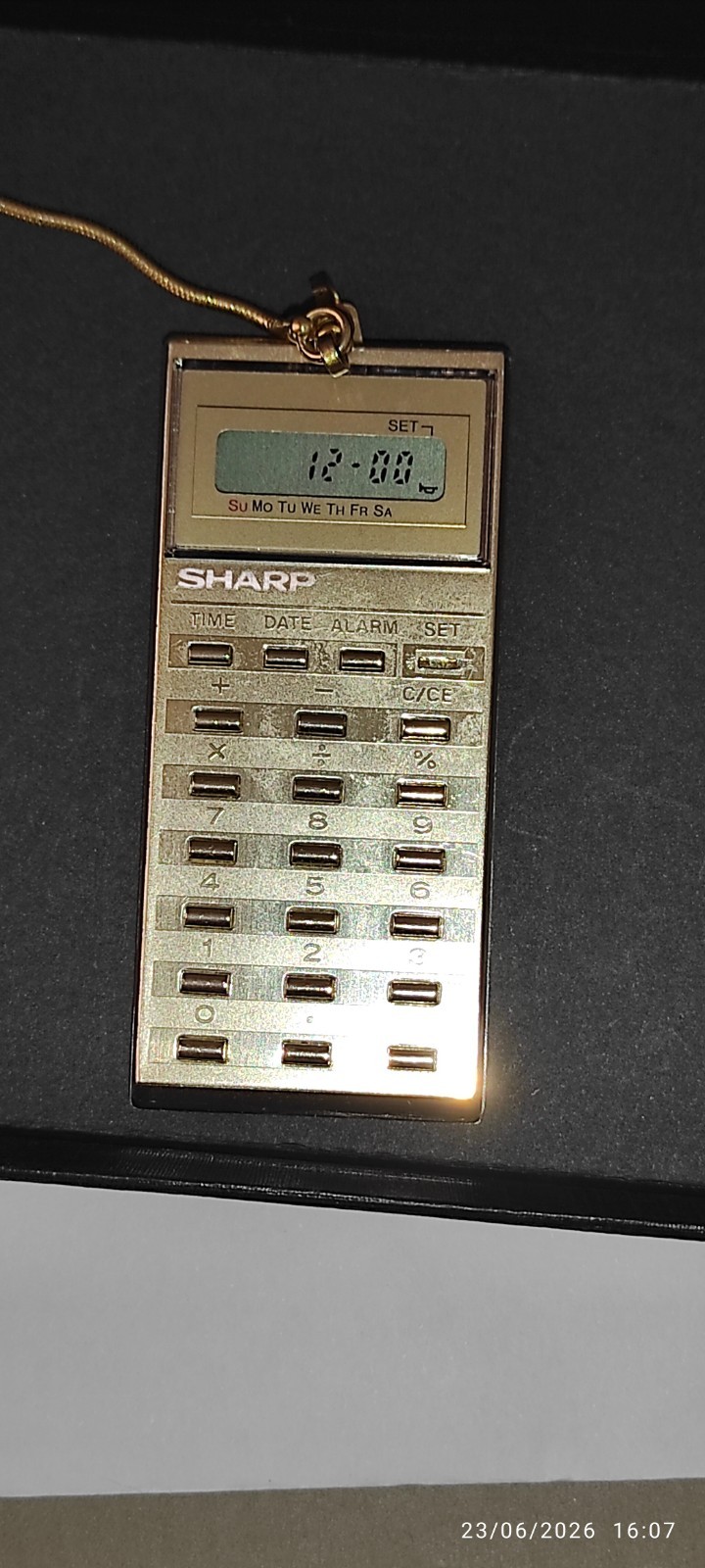 Vintage SHARP EL-8061 ELSI Matte Pendant Calculator