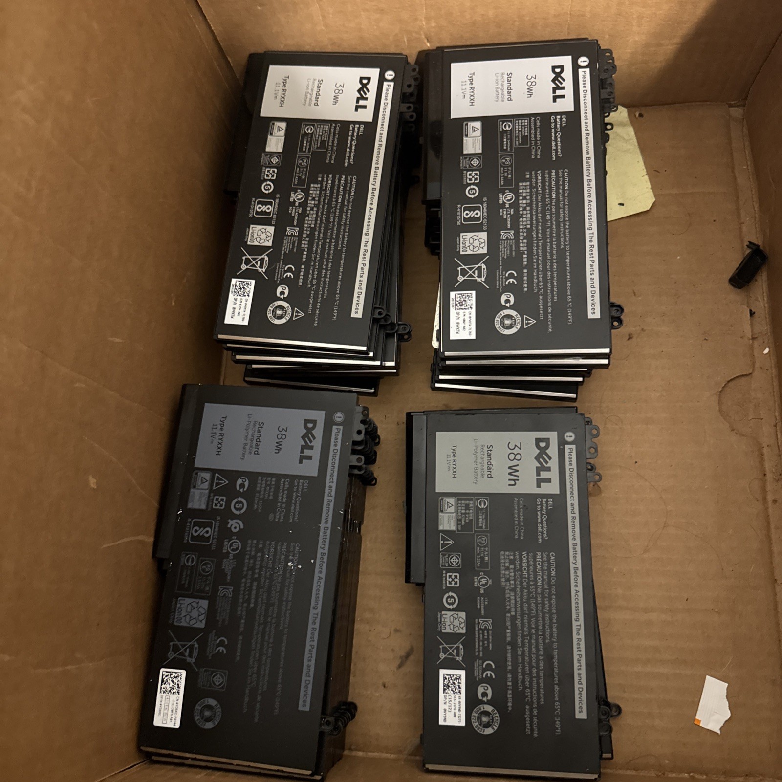 Lot of 34 38Wh RYXXH Battery OEM Original Latitude E5450 E5550 - BIOS
