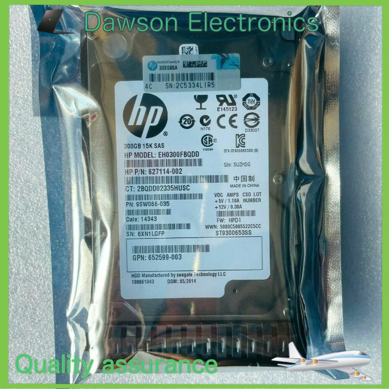 NEW HP 652611-B21 653960-001 HPE 300GB 15K 2.5 " 6G DP SAS SC ENT HDD Hard Drive