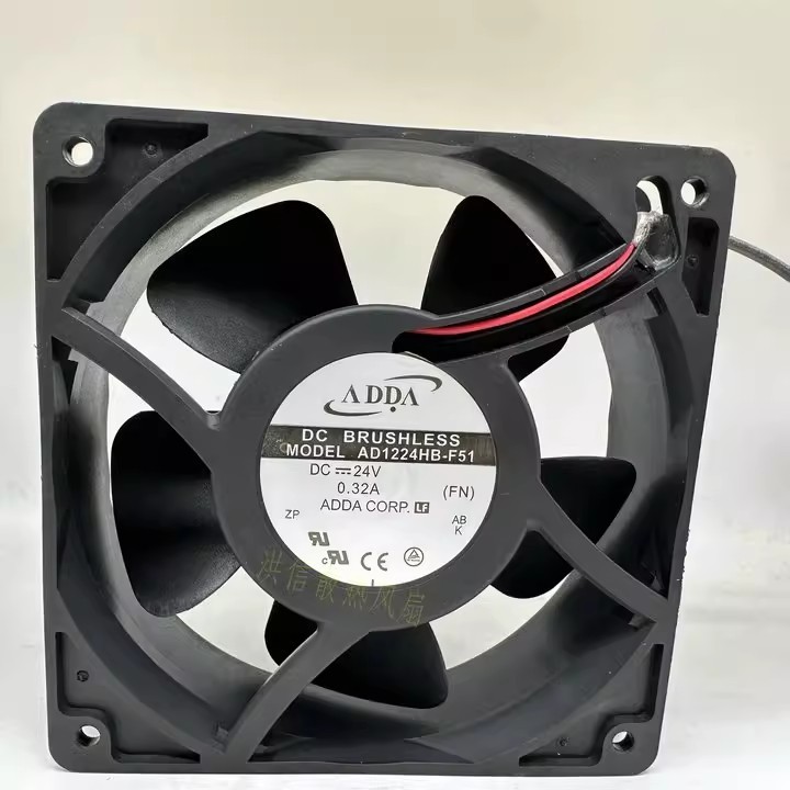 1PCS Genuine ADDA/Xiexi AD1224HB-F51 12038 DC24V 0.32A Inverter Cooling Fan
