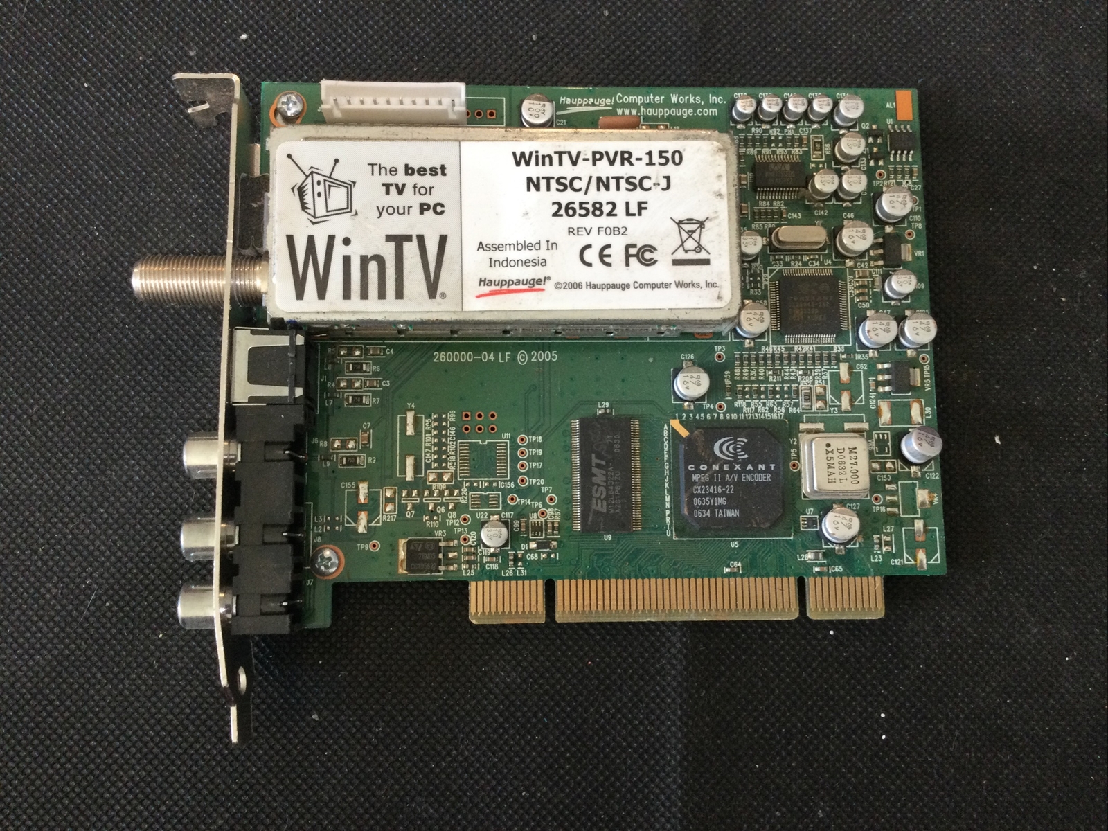 HAUPPAUGE | WINTV PVR-150 TV TUNER CAP | 5188-4202 260000-04 LF