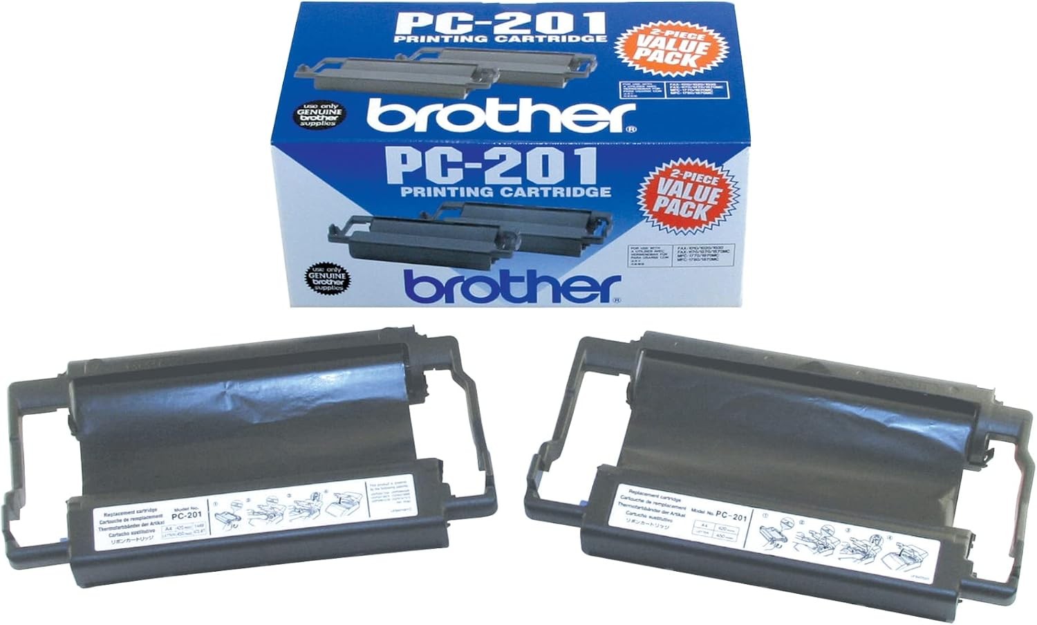 PPF Print Cartridge 450 Pages - 2 Peices PC2012PK - Retail Packaging