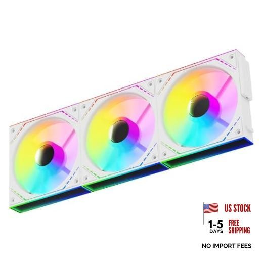 TR Thermalright TL-M12QW-S X3 120mm ARGB PC Fans, Triple Pack, Infinity White