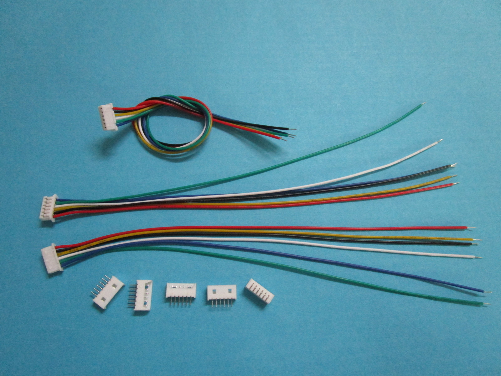 60 set 1.25mm 6 Pin Male + Female Polarized Connector w/ 28AWG 150mm Leads Cable