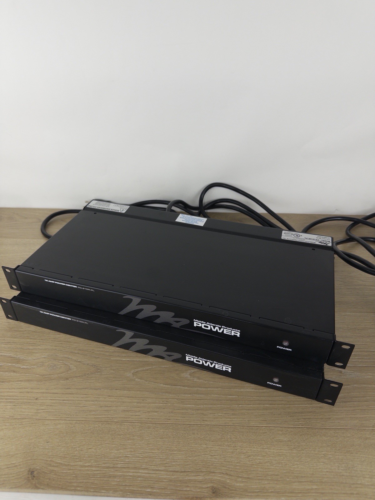 Lot Of 2 Middle Atlantic PD-815R-PL 120V-15A-60Hz 8-Port Rackmount Power Center