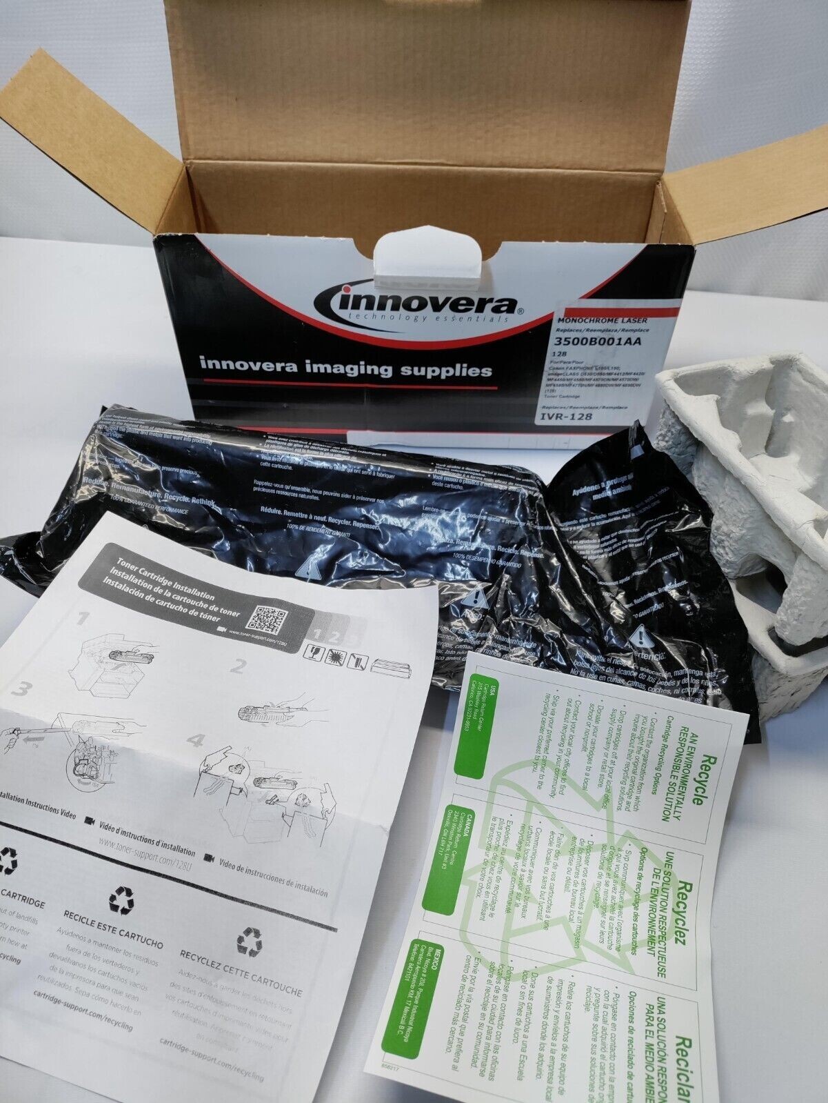 Innovera 128 Black Toner Replacement for 3500B001AA
