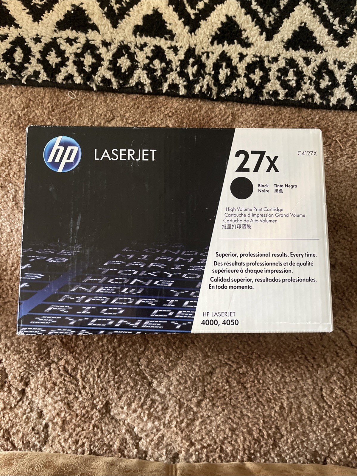 Genuine HP 27x Black Toner Cartridge High-Yield Sealed C4127X Laserjet 4000 4050