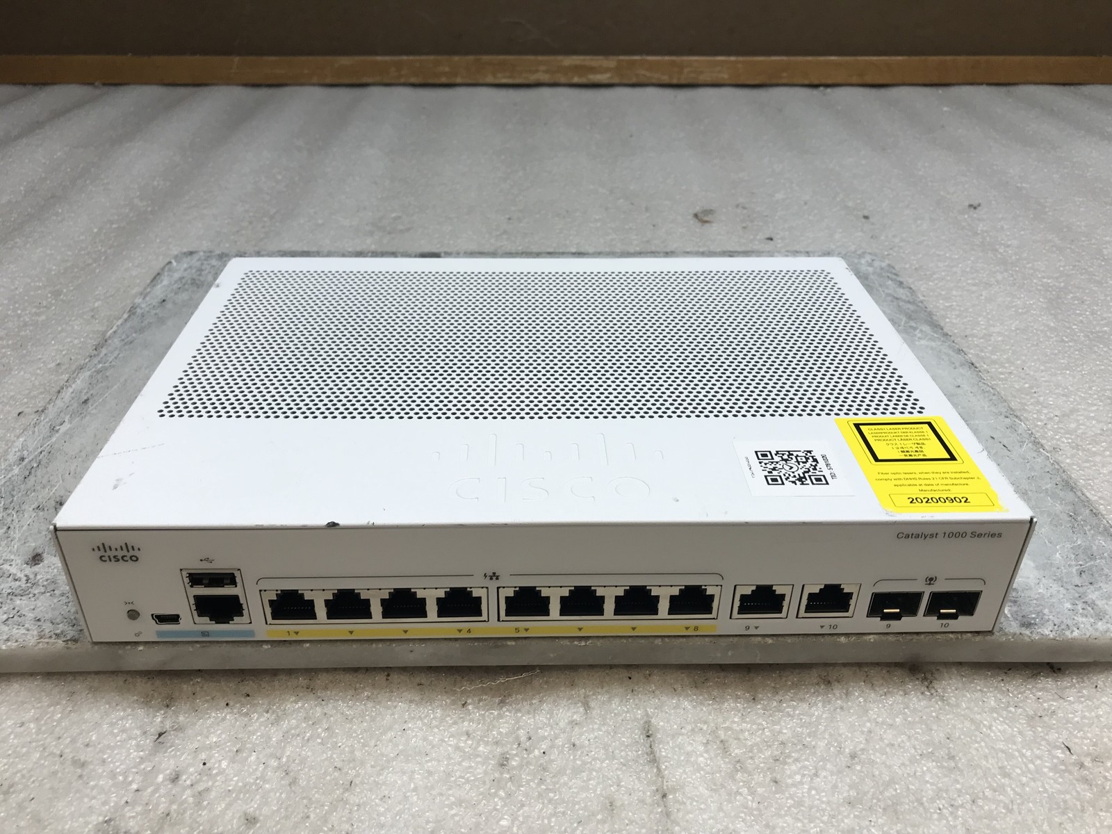 Cisco C1000-8FP-E-2G-L 8-Port Gigabit PoE+ 120W Managed Switch 2x SFP No Adapter