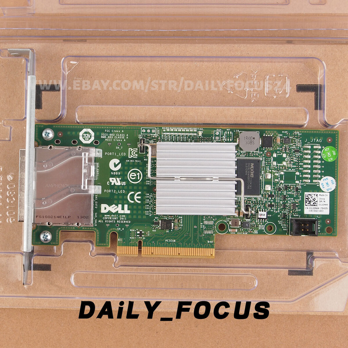 DELL H200E 012DNW PCI-E 2.0 x8 DUAL Port 6Gb/s SAS Host Bus Adapter