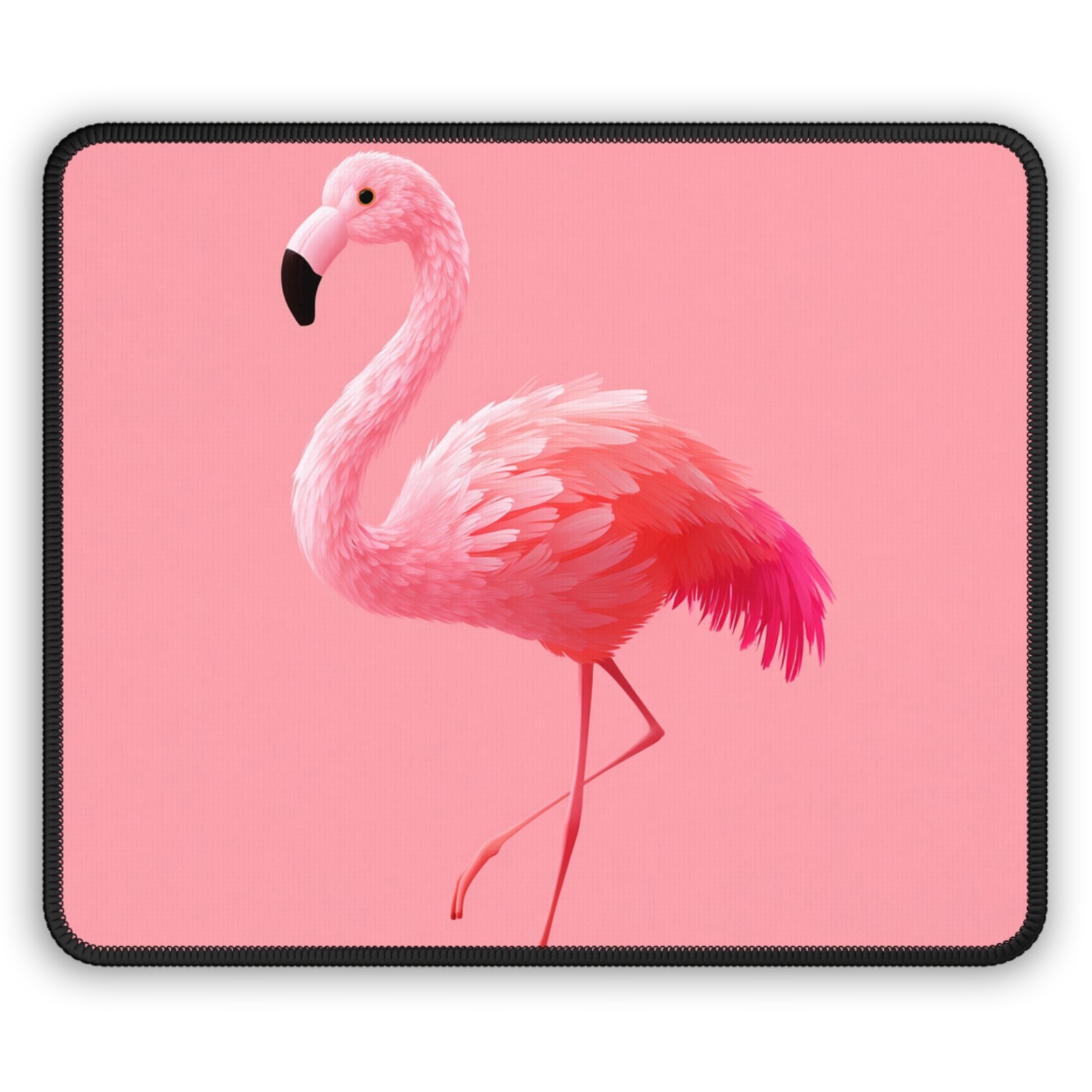 Pink Flamingo Gaming Mouse Pad | Tropical Bird Desk Mat