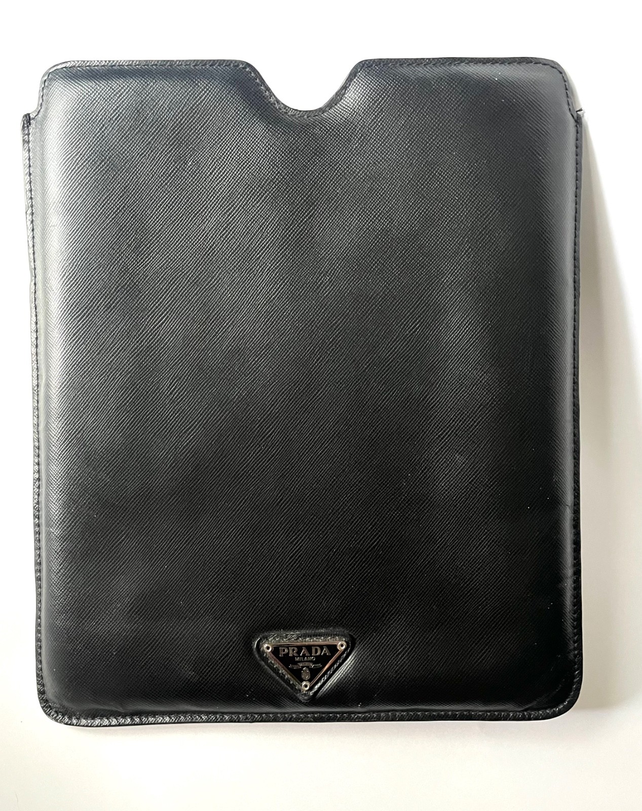 Prada Milano iPad Mini Case Saffiano Leather Black 6 x 8