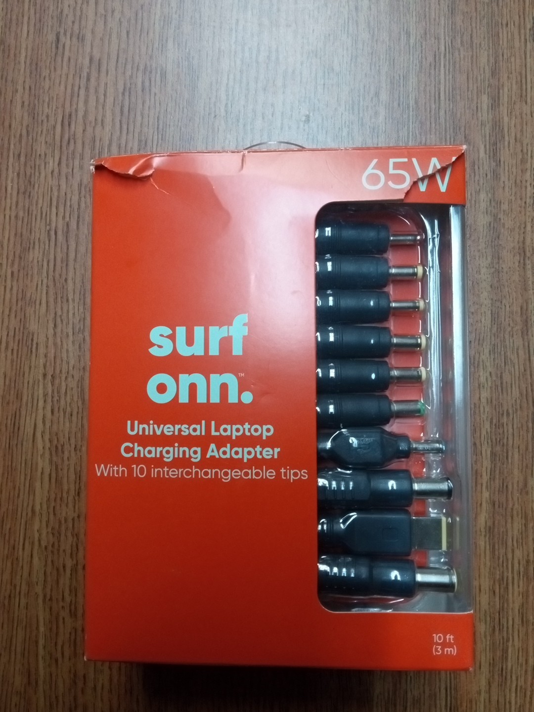 Surf Onn 65W Universal Laptop Charging ADAPTER 10 Interchangeable Tips open box
