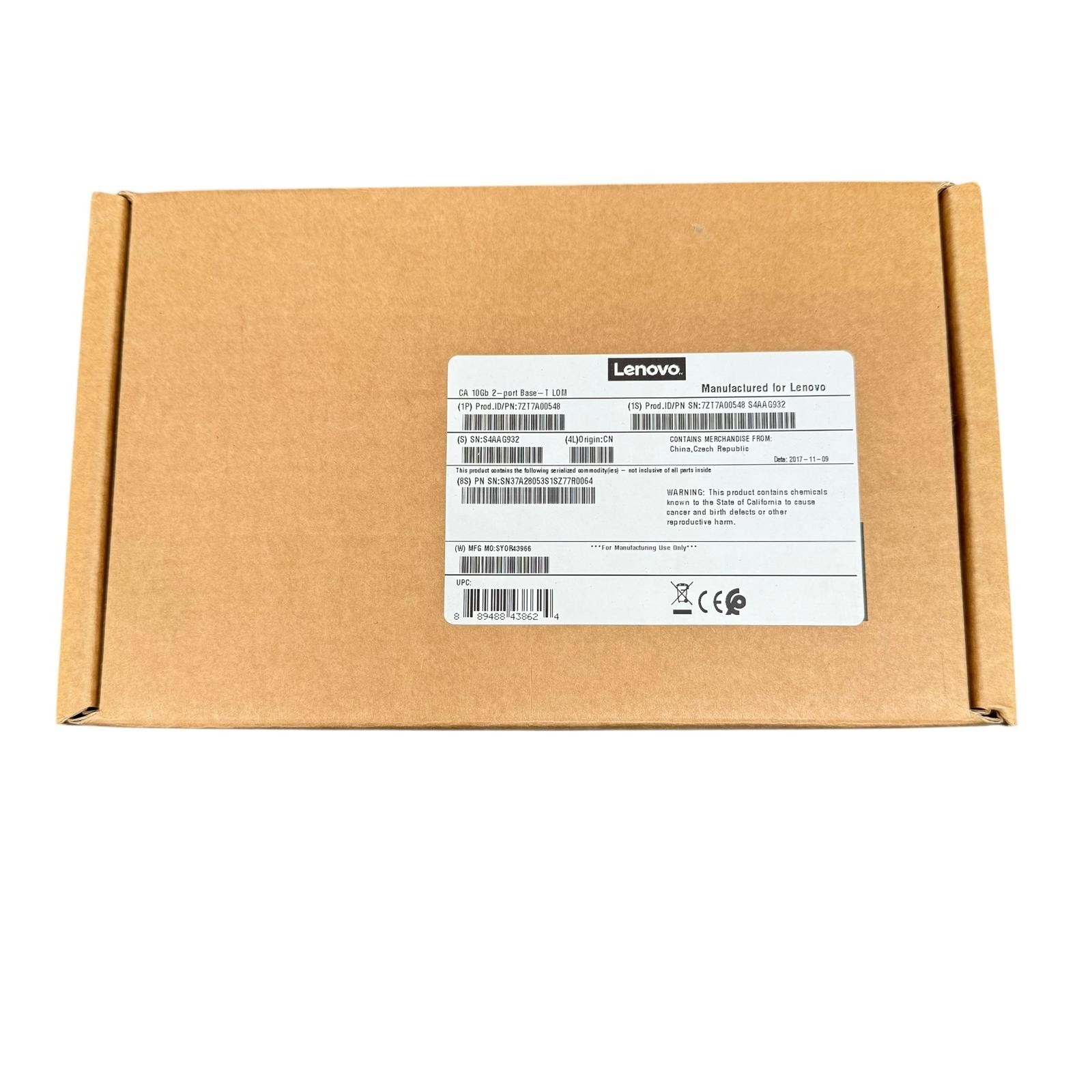 Lenovo ThinkSystem 10GB 2 Port Base-T Lom - 7ZT7A00548