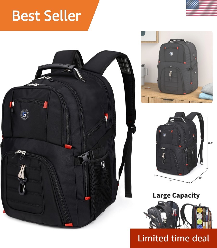 Multi-Purpose 50L Backpack for 17" Laptops - Adjustable, Comfortable, Stylish