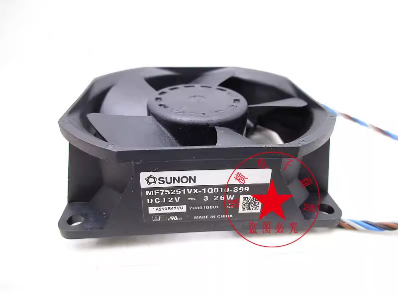 1PC SUNON MF75251VX-1Q010-S99 DC12V 3.26W temperature controlled projector fan