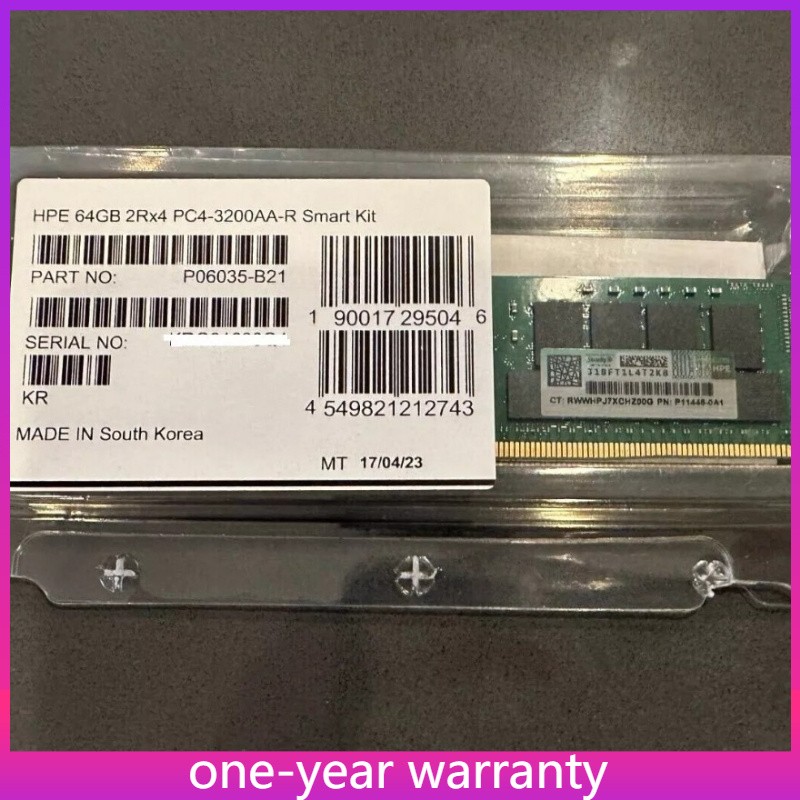 NEW HPE 2RX4 P07650-B21 P11446-1A1 64GB DDR4 PC4-3200AA RDIMM ECC Server Memory