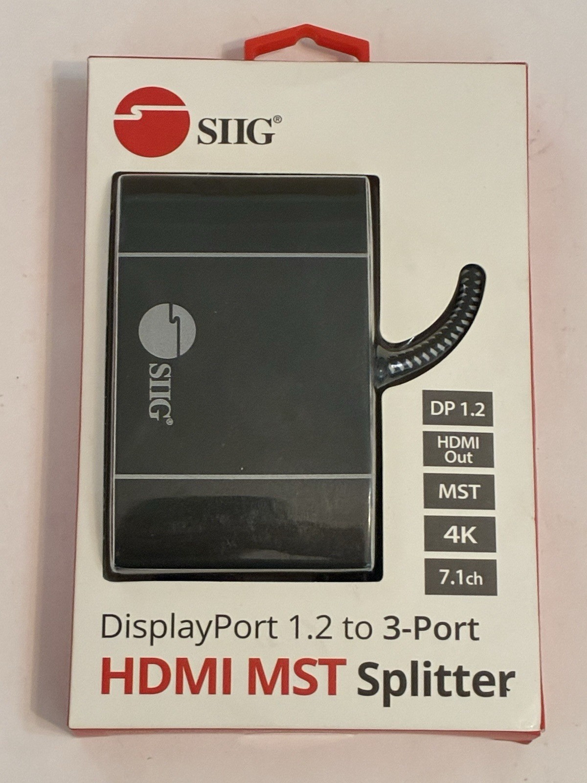 SIIG BVW1027X CE-DP0C12-S1 DisplayPort 1.2 to 3-Port HDMI MST Splitter