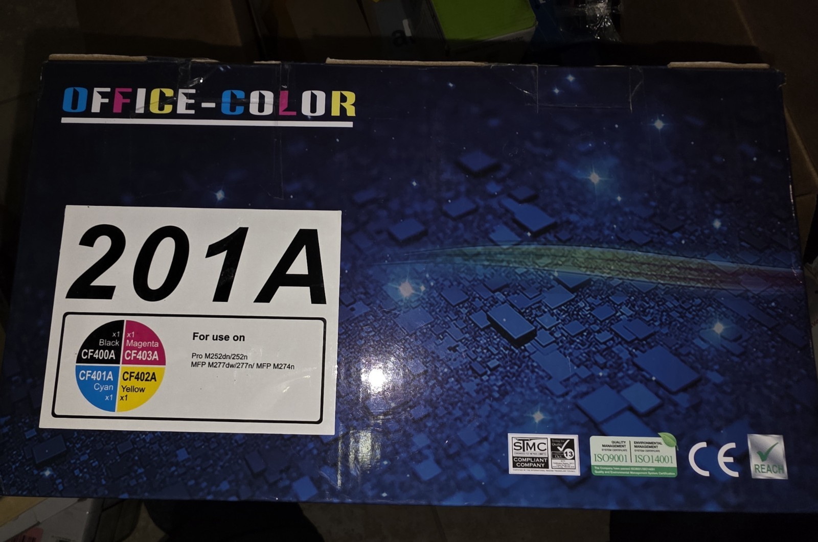 Toner Cartridges for HP 201A LaserJet  - Black, Cyan, Magenta, Yellow, Pack