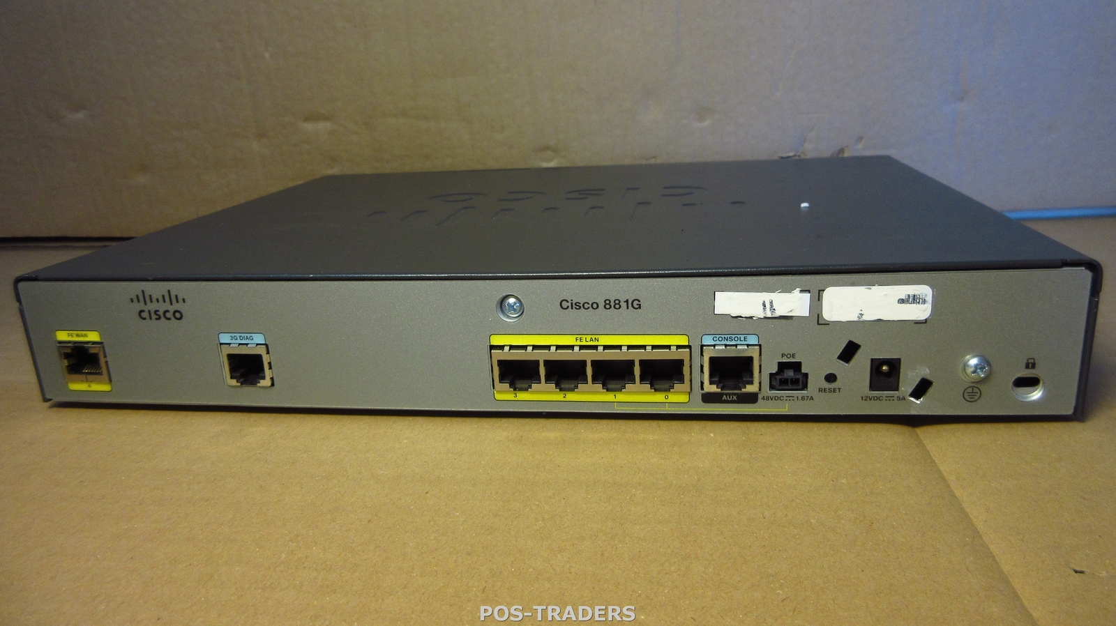 Cisco 881G V01 Firewall VPN 3DES/AES 3G IPSec Security 4-Port Router EXCL PSU