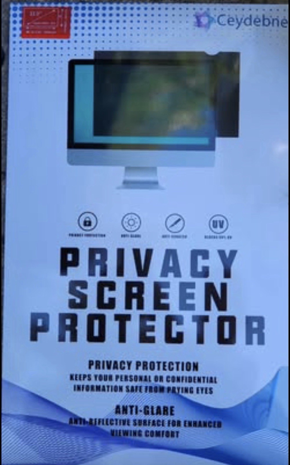 New 23 Inch Computer Privacy Screen Filter for Widescreen Computer Monitor.