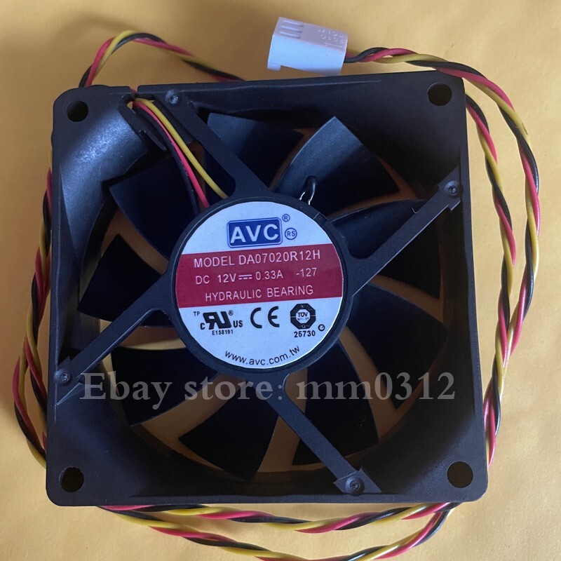 AVC DA07020R12H 12V 0.33A 7020 7CM CPU silent cooling fan