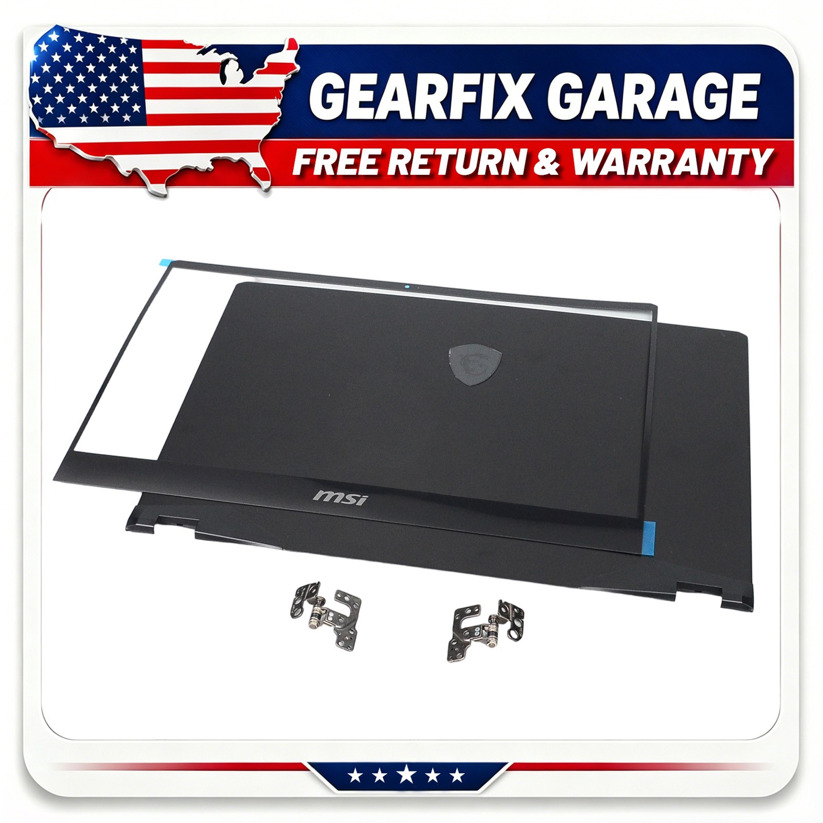 LCD Cover Bezel Hinges Black For MSI GE66 Vector GP66 MS-1541 MS-1542 MS-1543
