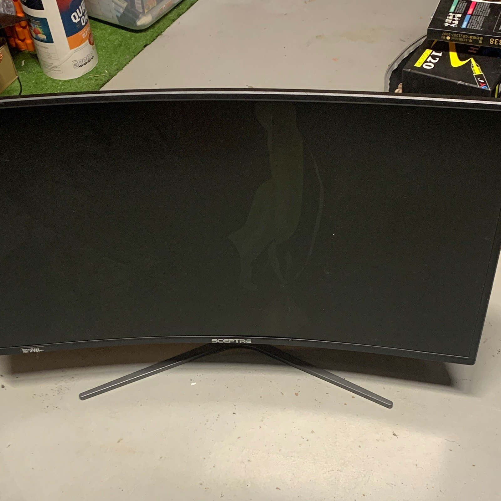 Sceptre 240 24 in Curved Computer Monitor Black 16:9 Aspect Ratio Display