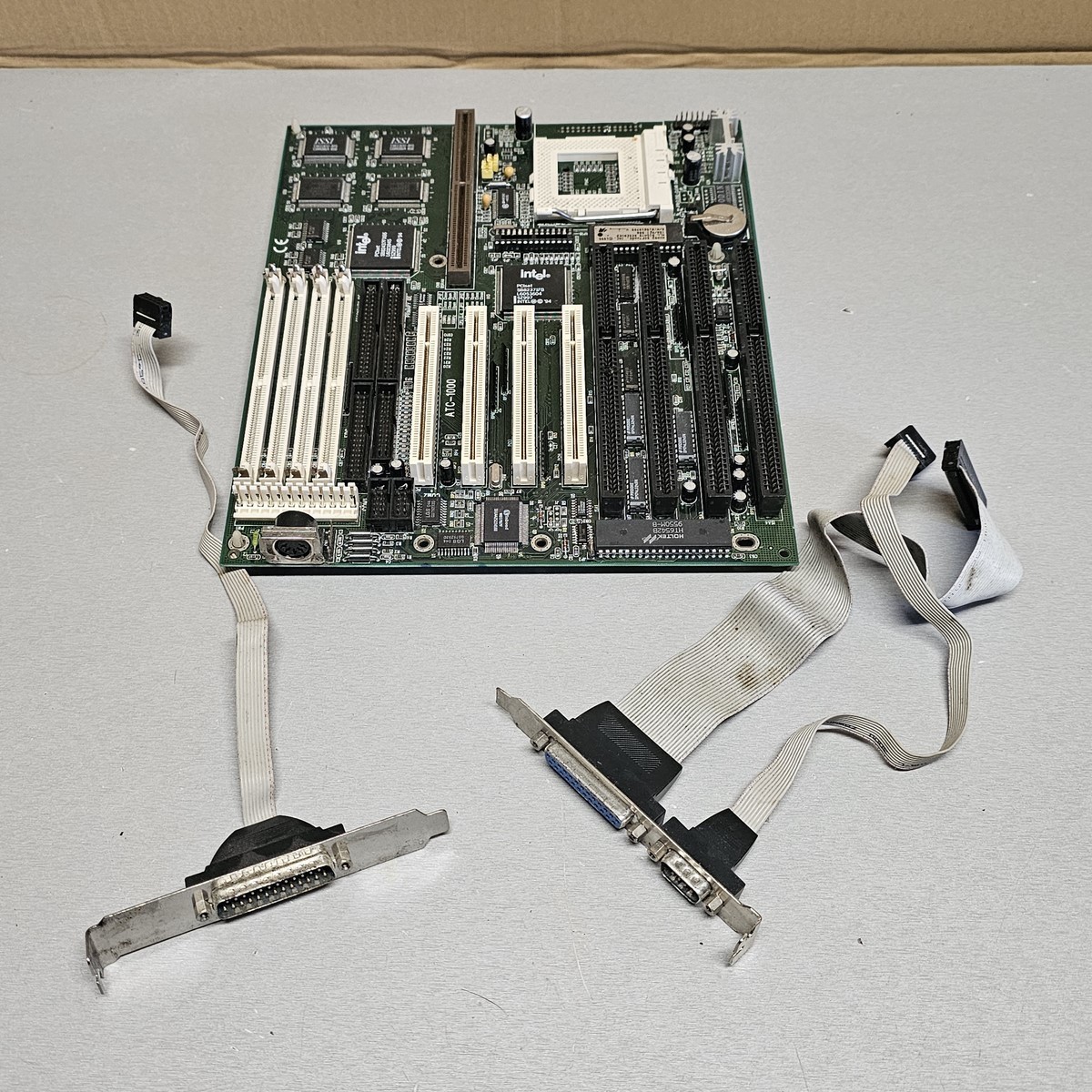 A-Trend ATC-1000 Socket 7 Motherboard Intel 430FX Chipset Tested Working