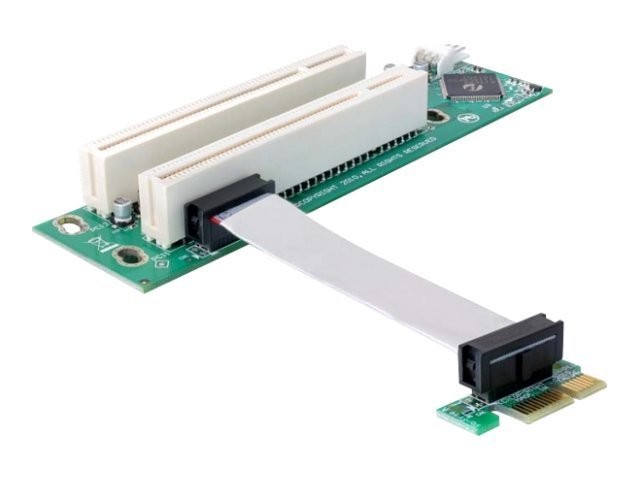 Delock Riser Card PCI Express x1> 2 x with flex. Cable Cavo 41341