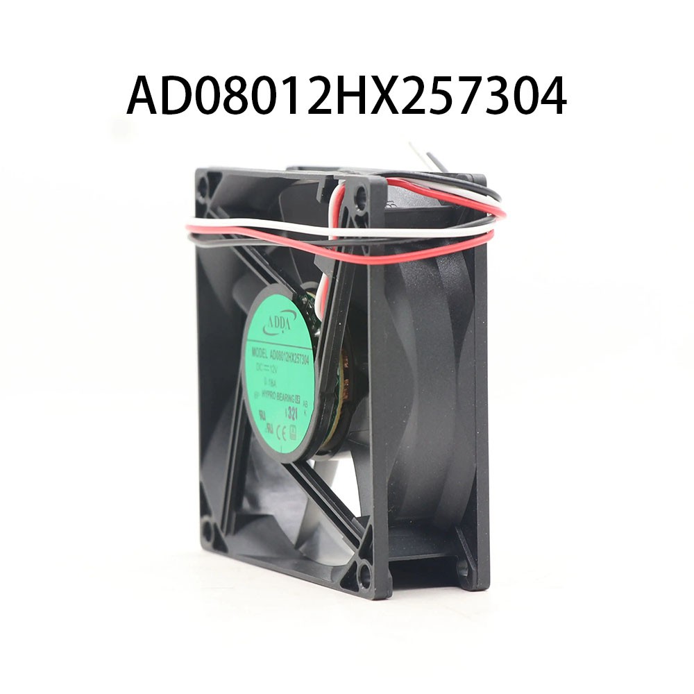 Durable High Speed Cooling ADDA Fan 80*80*25MM 12V 0.18A 3wire AD08012HX257304