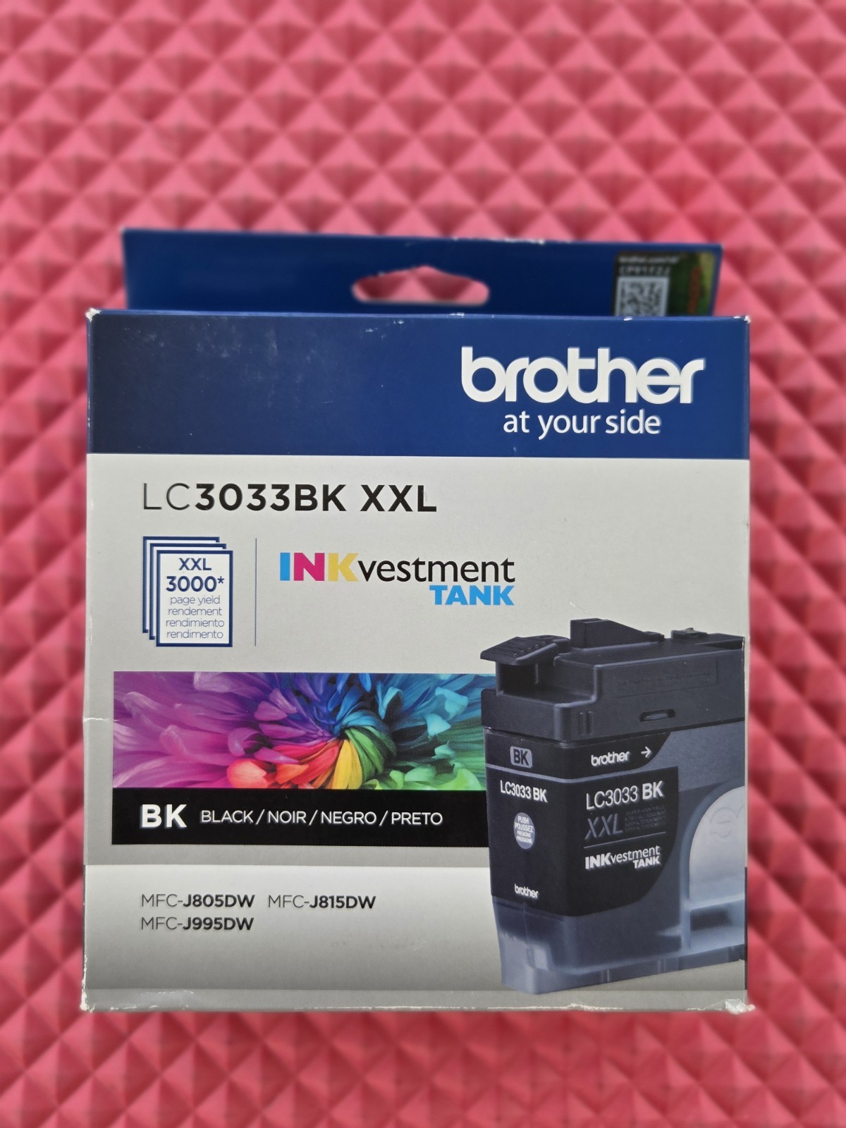 NEW Brother Genuine LC3033BK XXL , High-yield Black INKvestment Tank Cartrdges