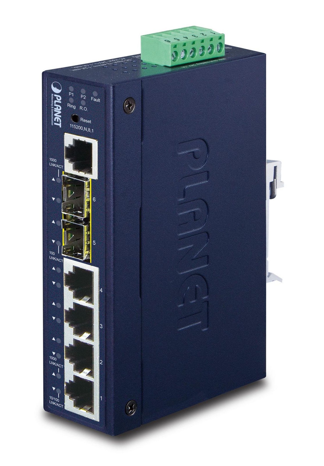 Planet IGS-5225-4T2S IP30 Industrial L2+/L4 4-Port 10/100/1000T + 2-P 100/10 ~E~