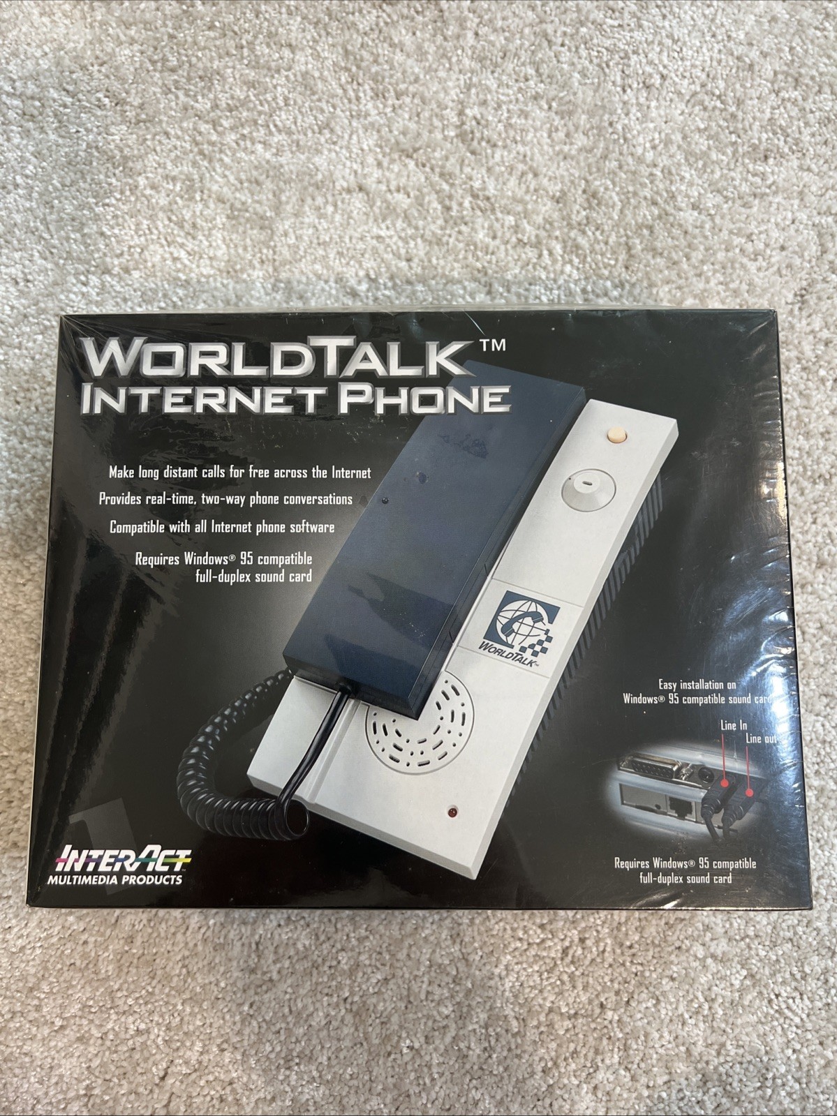 NEW/SEALED InterAct Multimedia Products World Talk Internet Phone SV-2030 - RARE