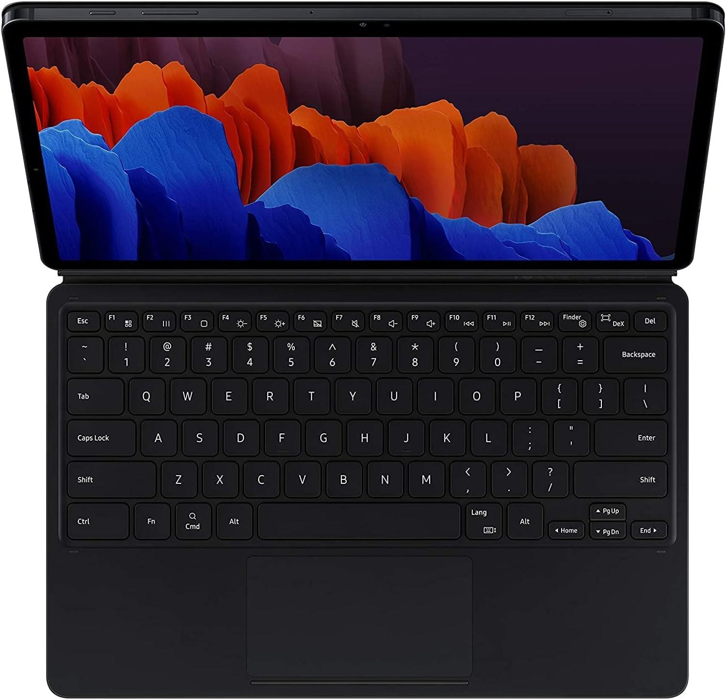 Samsung Galaxy Tab S7+ Book Cover Keyboard EF-DT970UBEVZW Black | Open Box
