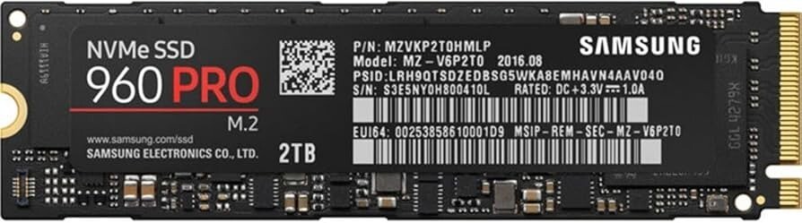 Samsung 960 Pro 2TB M.2 NVMe SSD MZ-V6P2T0
