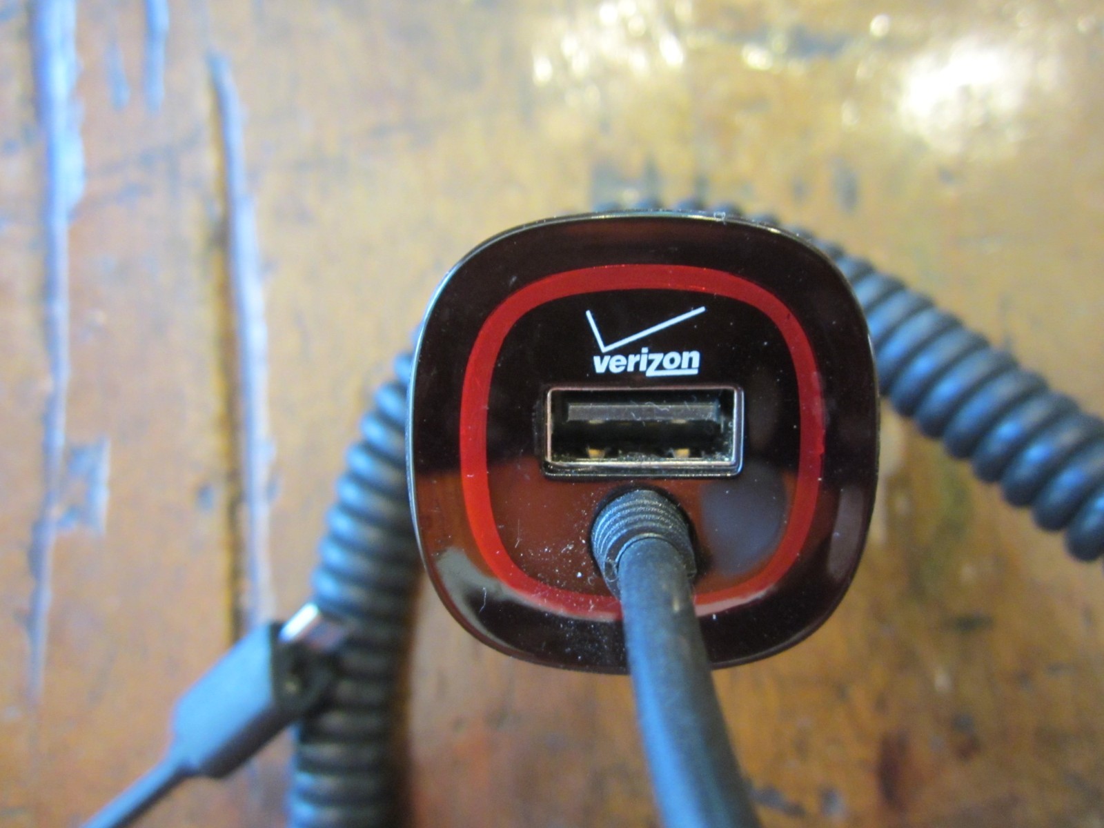 Verizon 12vdc to Micro USB and Standard USB Plug Cigarette Lighter Plugin