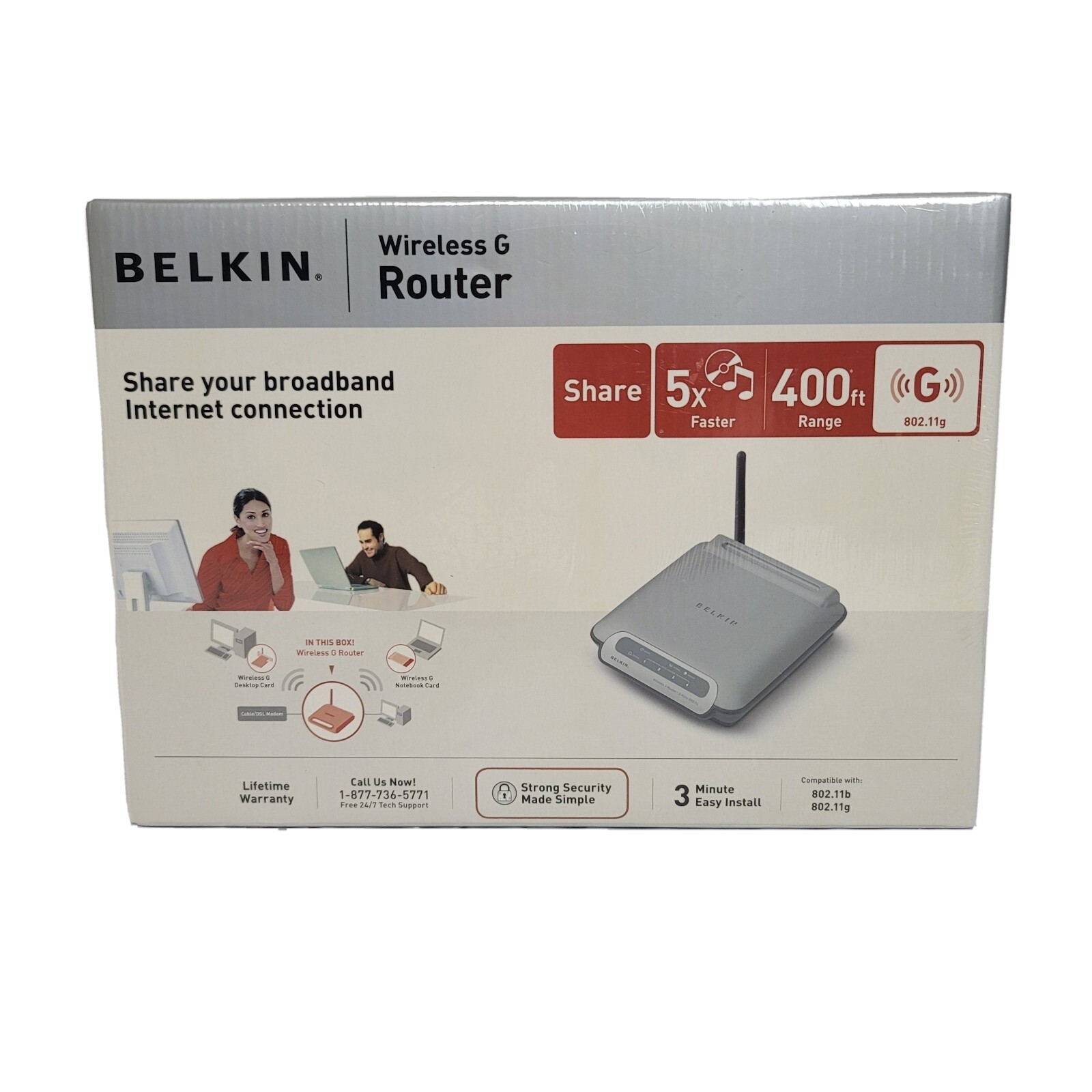Belkin Wireless G Cable DSL Router #F5D7230-4 NIB