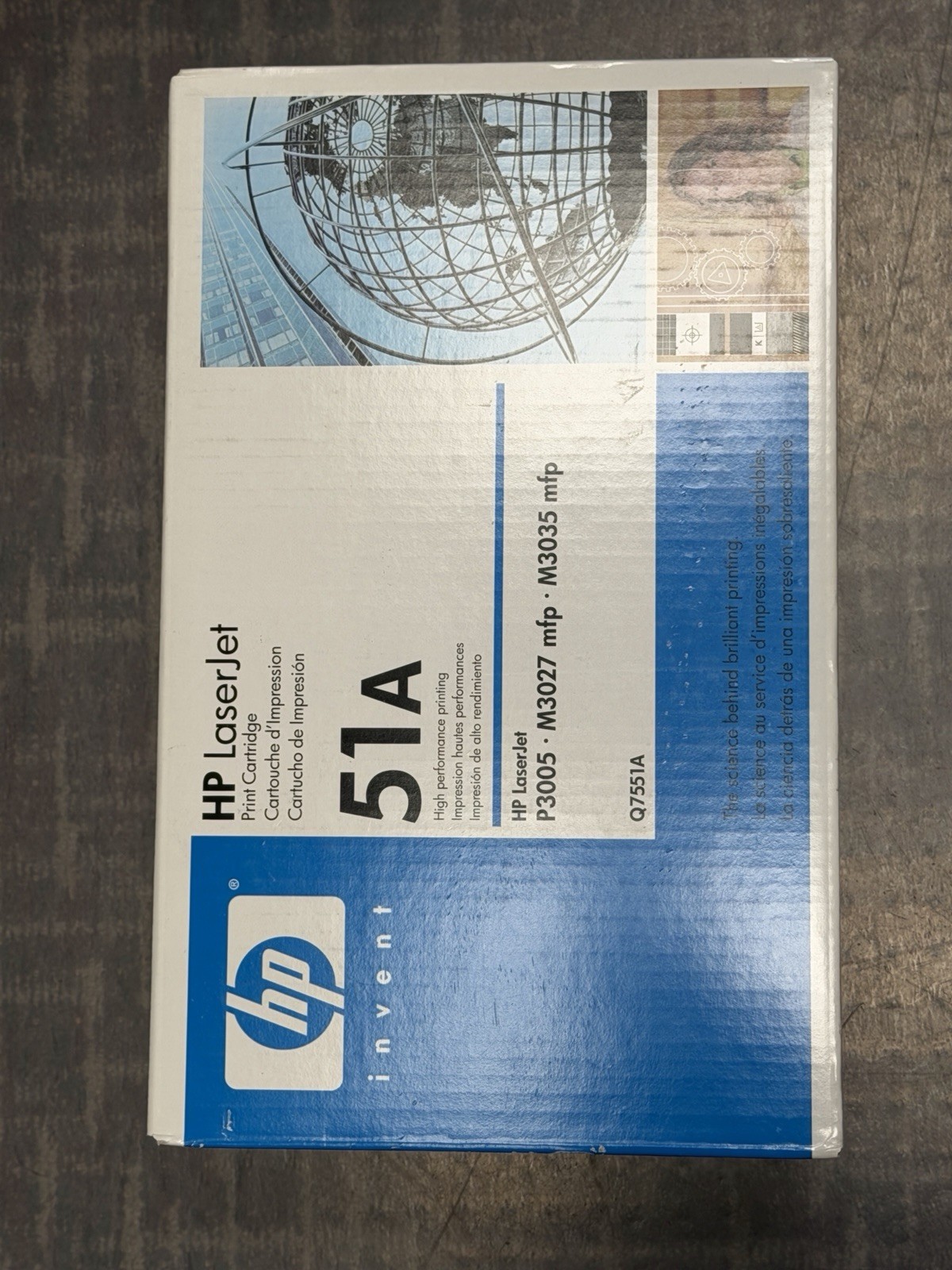 HP LaserJet 51A Q7551A Black Genuine/Original Toner for P3005/M3027/M3035
