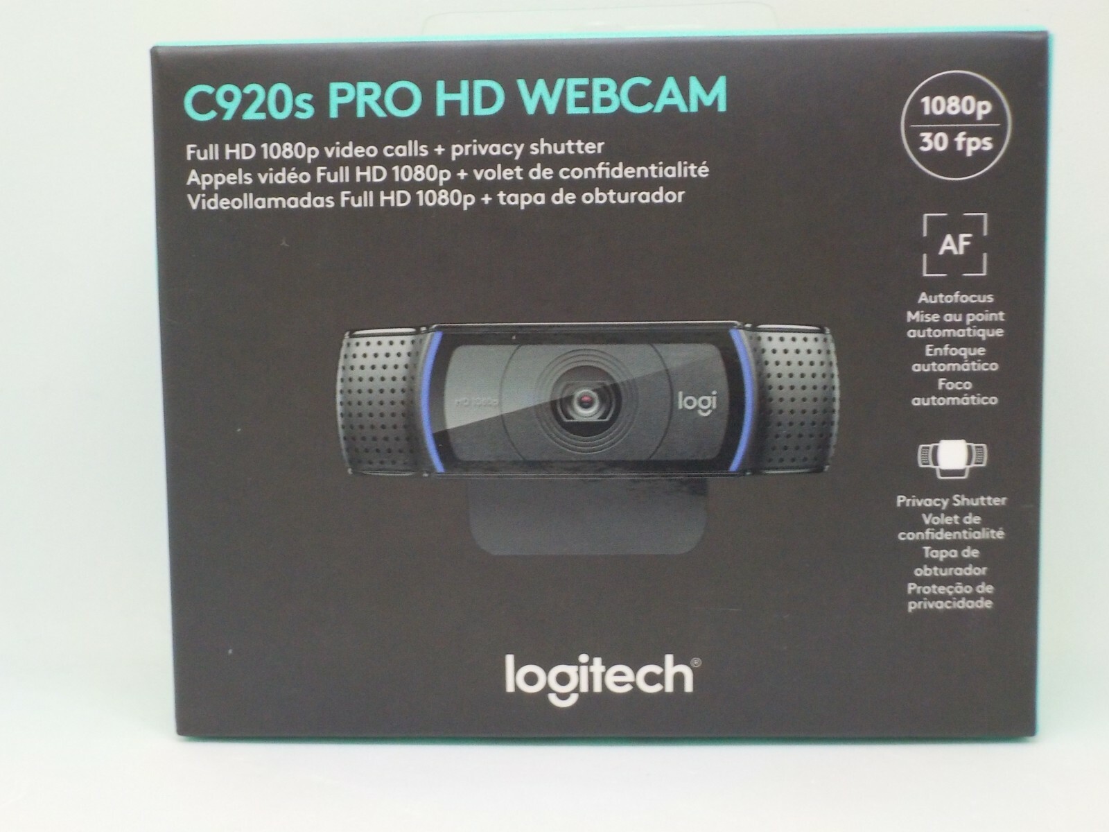 New Logitech C920s Pro HD 1080P Webcam With Privacy Shutter SB