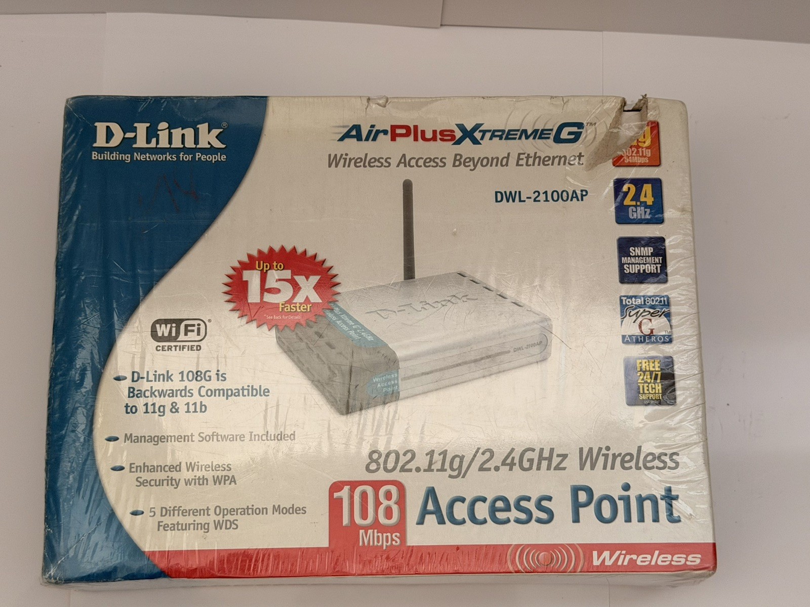 D-Link Air Plus Wireless Acess Point 108G DWL-2100AP Wireless **NEW OTHER