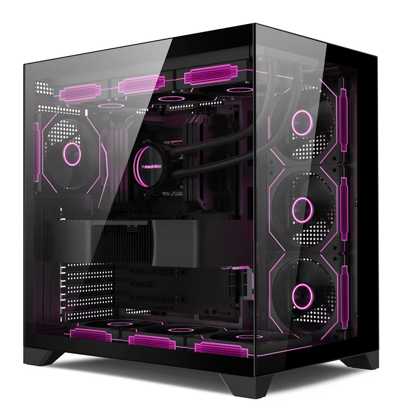 POWER TRAIN Dreamland PRO Gaming PC Case ATX/MATX/ITX Tempered Glass 360mm