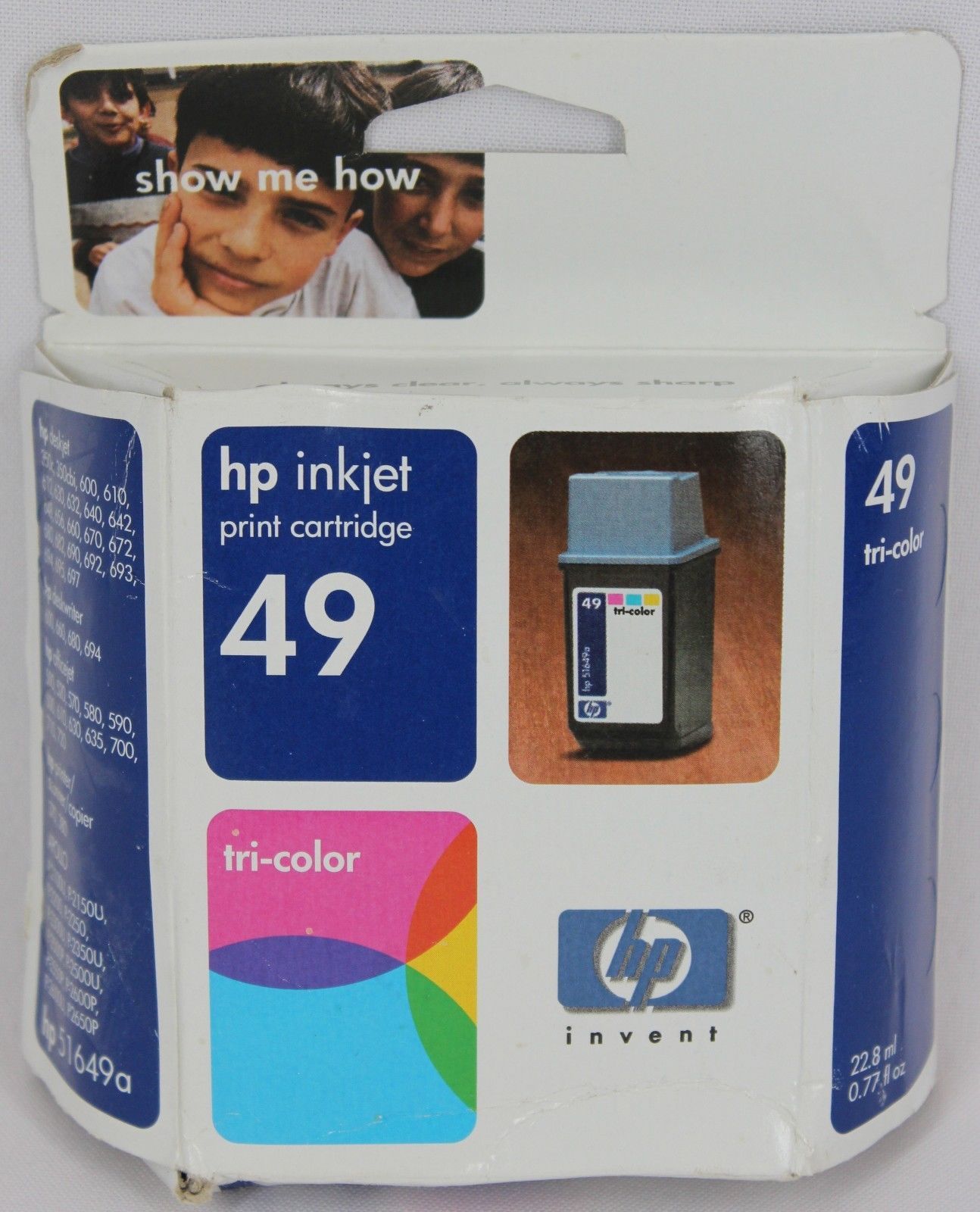 49 tri COLOR ink jet HP DeskJet 682c 692c 693c 695c 697c printer 51649A