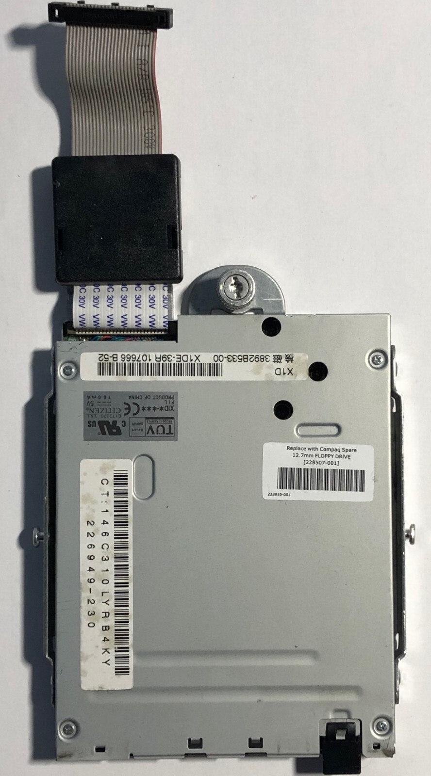 HP Proliant 228507-001 DL380 G2 12.7MM Floppy Drive 279044-001