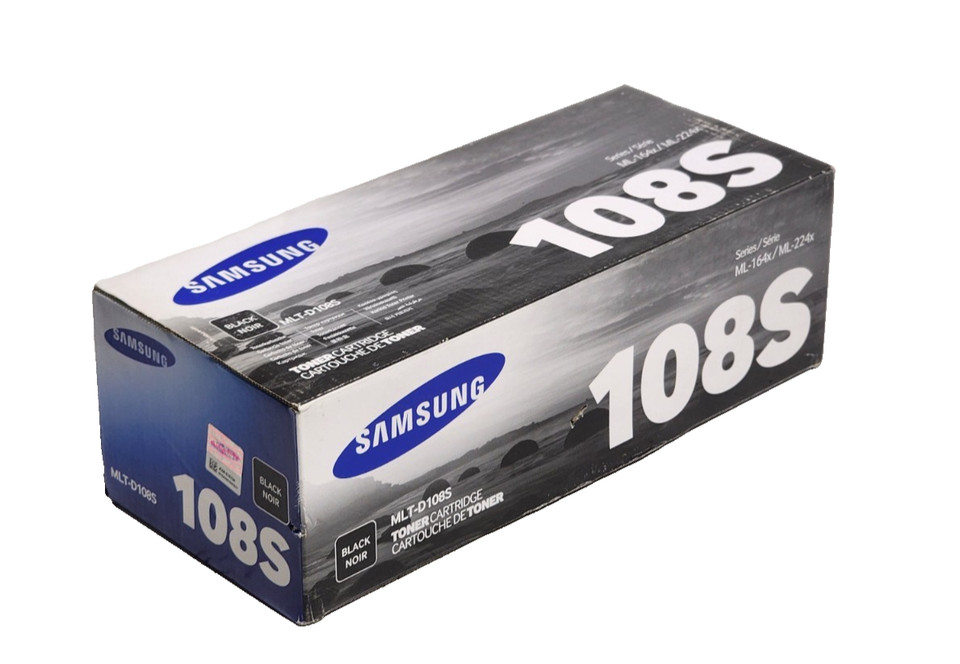 NEW OEM SAMSUNG MLT-D108S/SU786A  BLACK TONER (1.5K) FOR ML1640-2240