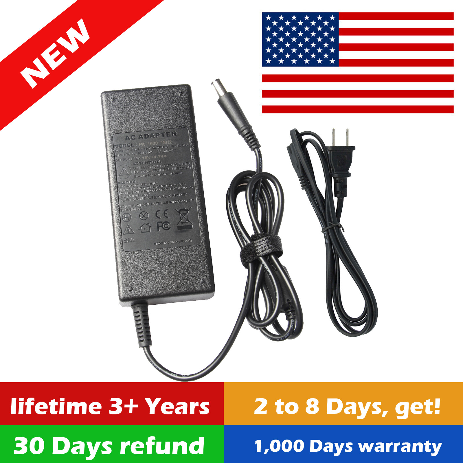 AC Adapter For HP Omni 120-1124 120-1125 120-1126 All-in-One Desktop Power Cord
