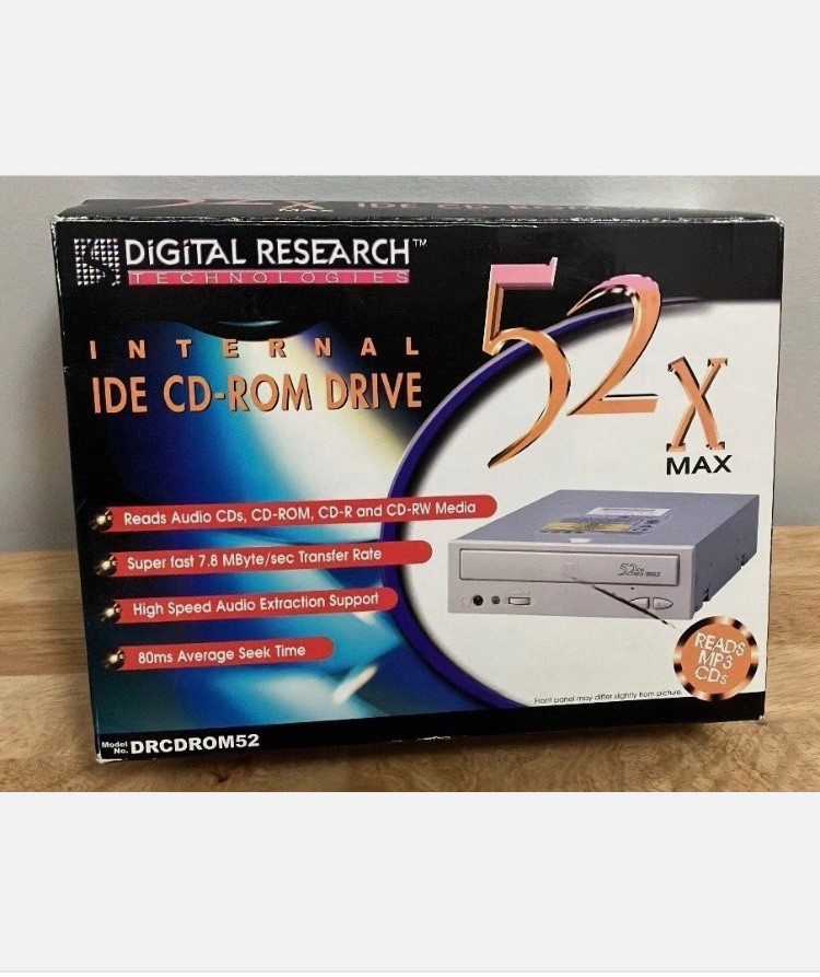Digital Research Technologies 52x Max Internal IDE CD-ROM Drive CD-R CD-RW Media