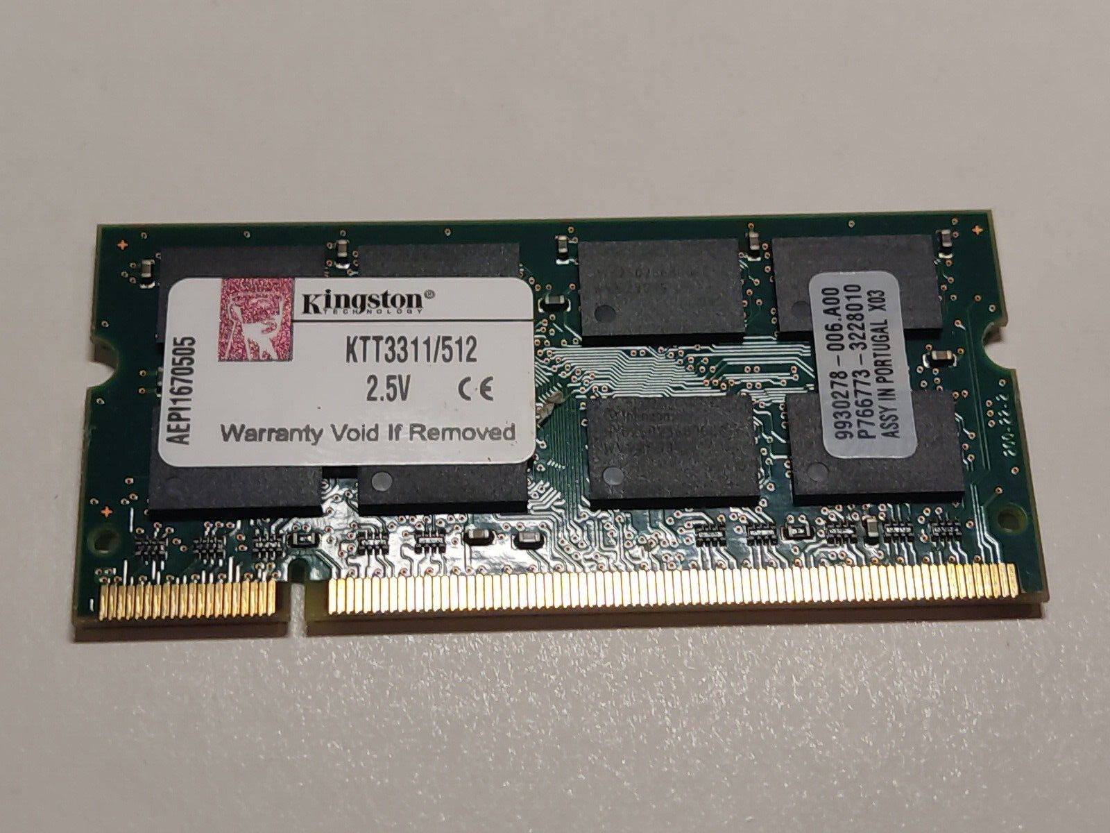 Kingston KTT3311/512 - RAM Memory 512 MB - Used