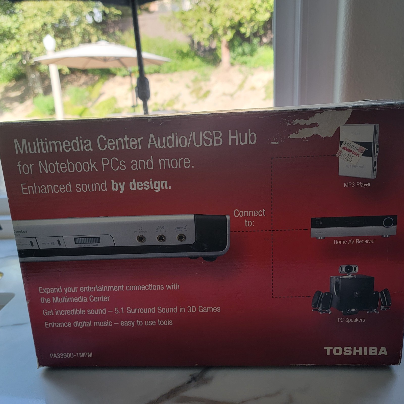 NEW Toshiba Multimedia Center AUDIO/ USB 2.0 FOR NOTEBOOK PCS AND MORE