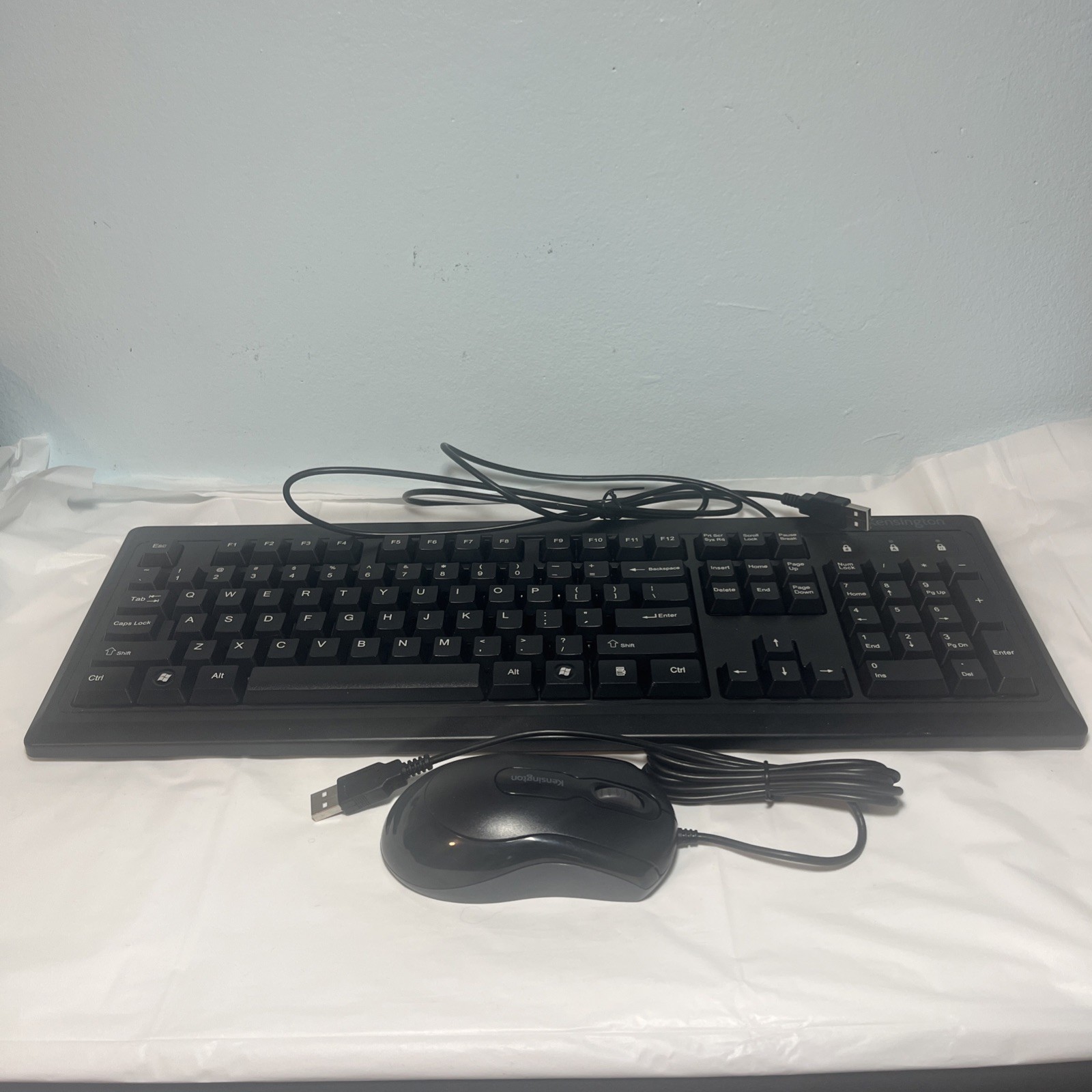 Kensington K72436AM Keyboard & Mouse Desktop Set, Wired USB, Black